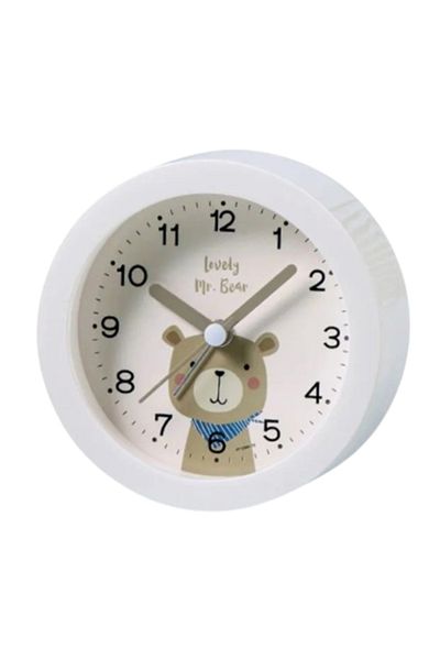 THD Children's room clock, THD T7, silent, night light, alarm, white