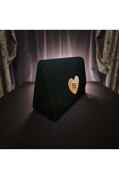 OEM Coeur purse, black, 11x16x6 cm
