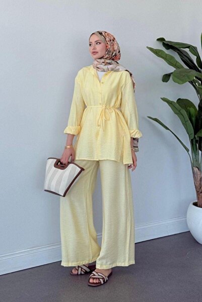 Şulemoda Giyim Yalıkavak Double Suit Yellow