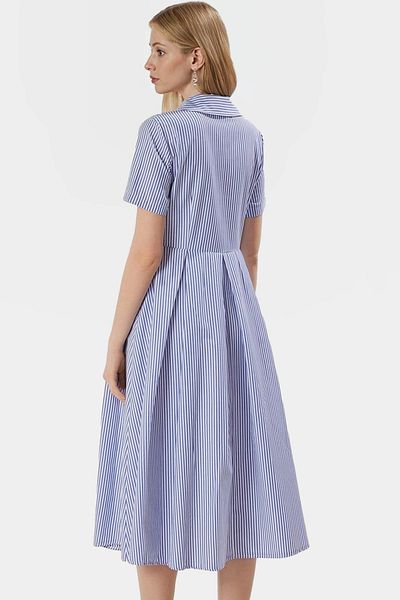 PayBuy Summer Striped Midi Dress Cotton Polyester Casual Style Long Lasting Premium Quality