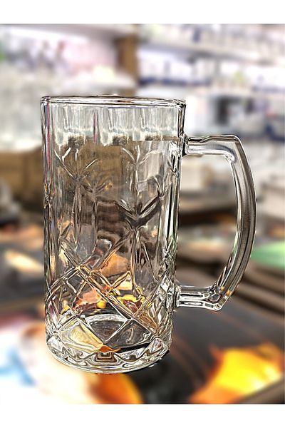 Paşabahçe 430 Cc-Ml.-6 Units-Argentina Pub Beer Glass with Handle.