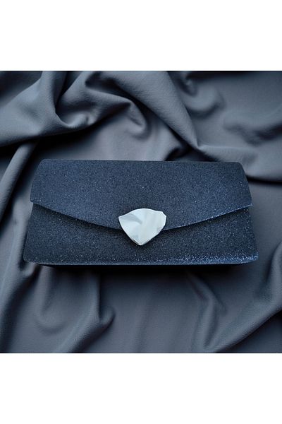 OEM Brilliance Carre purse, navy blue, 12x23x5 cm