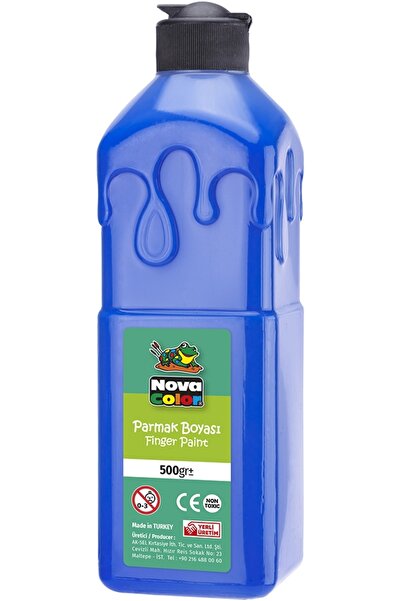 Nova Color Mavi Parmak Boyası Nova Color 500 ml - Kolay Silinebilir