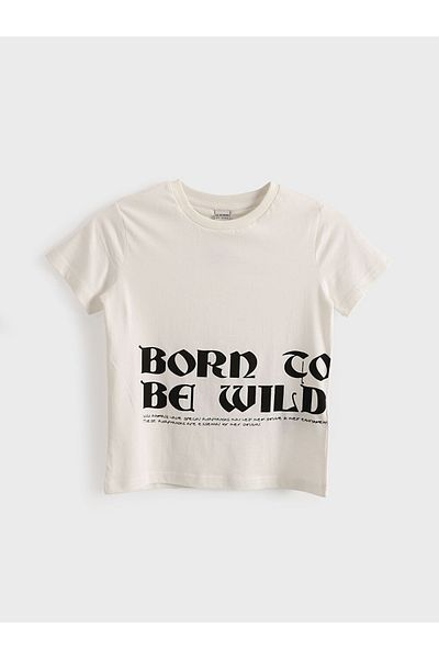 LC Waikiki Standard Pattern 100% Cotton Combed Fabric Boy's T-Shirt