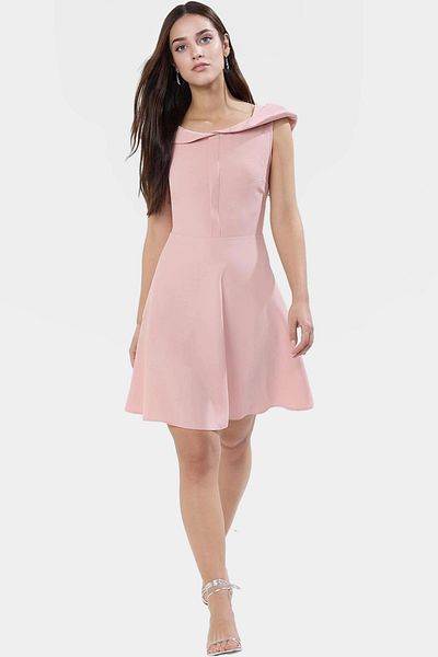 PayBuy Mini Dress Woven Fabric Sleeveless Summer Day Dress Professional Look Stylish