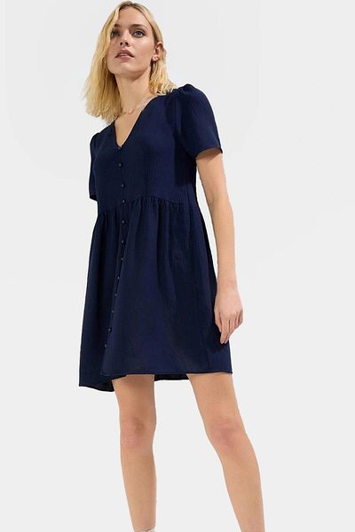 PayBuy A Line Short Sleeve Mini Dress 100% Polyester Summer Casual Comfortable Cut Modern Style