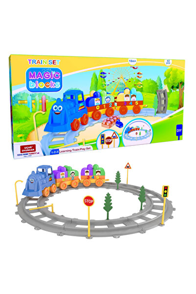 Uçar Oyuncak Magıc Blocks Tren Set (43Pcs)