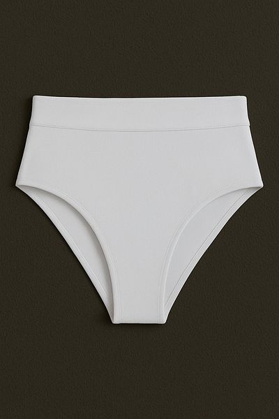 Pierre Cardin Bonie Padded Strapless High Waist Bikini Bottom White 231225