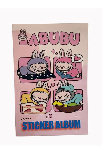 Mielibon Labubu Sticker Book – 16 Pages / 208 Stickers - 17×24 cm