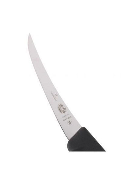 Victorinox Boning Knife Victorinox Fibrox 5.6613.15, Curved Flexible Blade 15 cm, Black