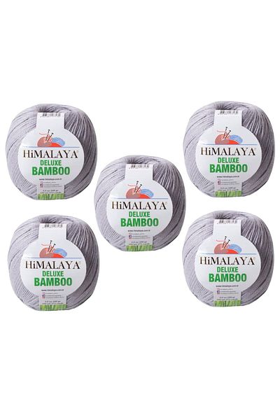 Himalaya Bamboo, 5 Yumak, 500g Gram, Cardigan Sweater Yarn 124-36