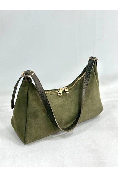 çkn sedat çakan çanta & fular & aksesuar Noelle Genuine Suede Leather Women's Shoulder Bag