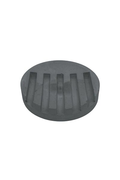FARMAZYA Concrete Solid Oval Soap Dish