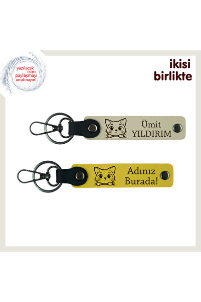 Miaju Name and Brand Writable Keychain Set for Veterinary Clinics, 2X, Milk B...