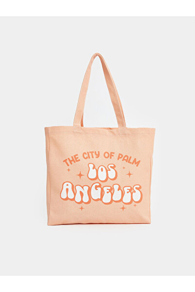 LC Waikiki LCW ACCESSORIES Τσάντα ώμου για κορίτσια με στάμπα της Λος Άντζελες