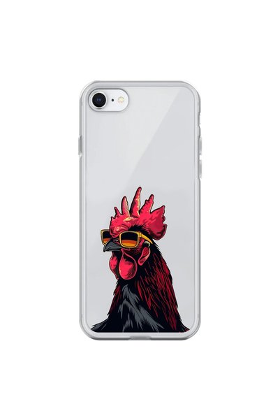 Dali Design حافظة شفافة متوافقة مع هاتف iPhone 6 Plus مع تصميم Cool Rooster