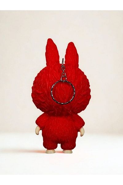 Lisinya Labubu Red Keychain with Character Figure - 13cm Quality