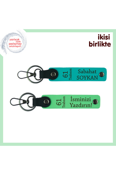 Miaju نسيم طرابلس في مفاجآت أعياد الميلاد، طقم سلسلة مفاتيح جلدية، تركواز داك...