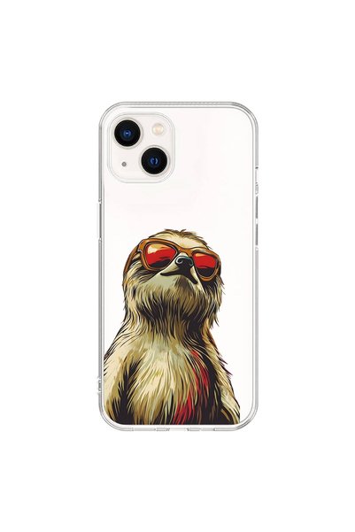 Dali Design حافظة شفافة متوافقة مع هاتف iPhone 13 بتصميم حيوانات كسول رائعة