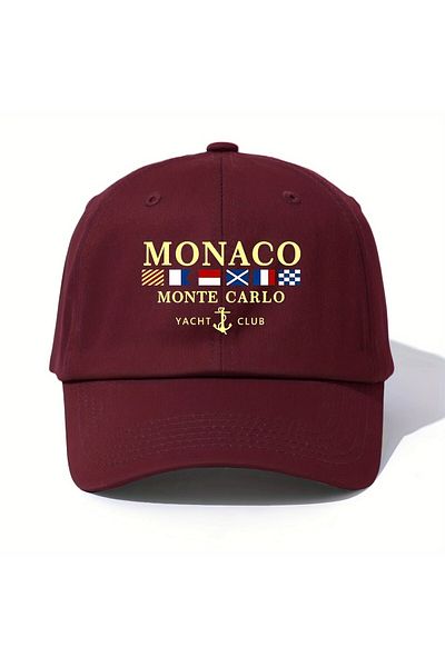 LEIVOR Monaco Monte Carlo Yacht Club Printed Snapback Hat