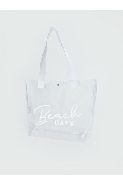 LC Waikiki Özmarka New Season Printed Women's Beach Bag