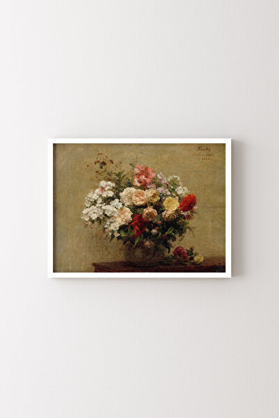 epiqart Summer Flowers - White Frame