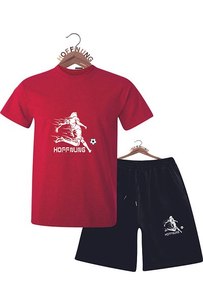 HOFFNUNG Unisex Men/Women Crew Neck Hoffnung Football Player Printed Bottom Top Tracksuit Suit