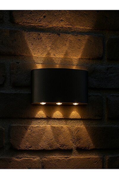 Bs Light Schuar 8011 Haiti Aplik 3+3 Dekoratif Çift Yönlü Aplik 10w 3200k Sarı (Elektrikli)(Pil ile Çalışmaz)