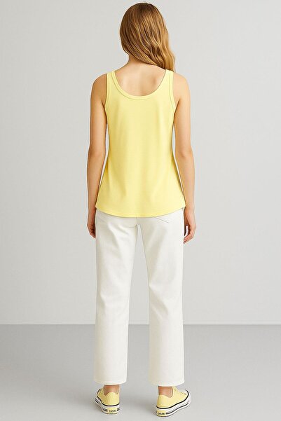 COTENCONCEPT 2 Pieces A-Line Comfortable Fit Basic Thick Strap Undershirt T-Shirt