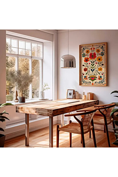 512 STORE Estetik Çiçek Deseni Meksika Stili Duvar Dekor Çerçevesiz Poster