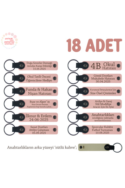 Miaju هدية للعملاء عند افتتاح المتجر الجديد، مجموعة من 18 قطعة، سلسلة مفاتيح ...