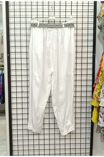 Butik Şans Belt Detailed Pocketed Lyocell Fabric Italian Trousers