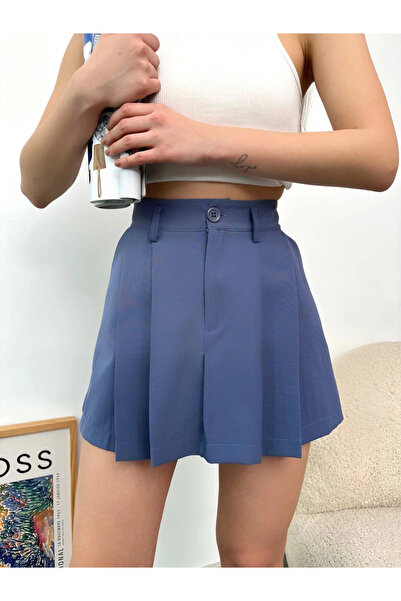 İntive Lingerie Pleated Atlas Mini Skirt S24820