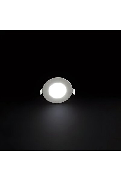 BMG Aydınlatma 3 Watt Sıva Altı LED Panel Beyaz Işık LED Spot Alçıpan Yuvarlak Gömmer Tavan Spot Işık