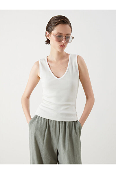 LC Waikiki Lcw Vision V-Neck Textured Women's Undershirt (S5)