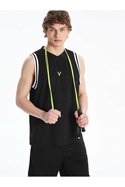 LC Waikiki Peak New Season Crew Neck Printed Men's Sleeveless T-Shirt