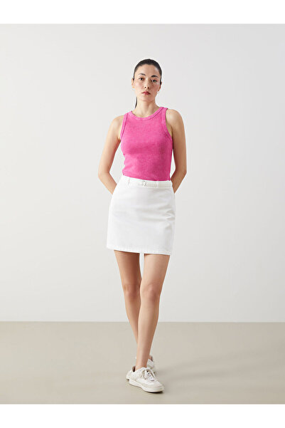 LC Waikiki Pembe Bisiklet Yaka Kadın Atlet