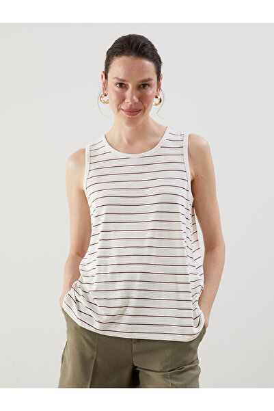 LC Waikiki Vizyon New Season Crew Neck Striped Women's Undershirt