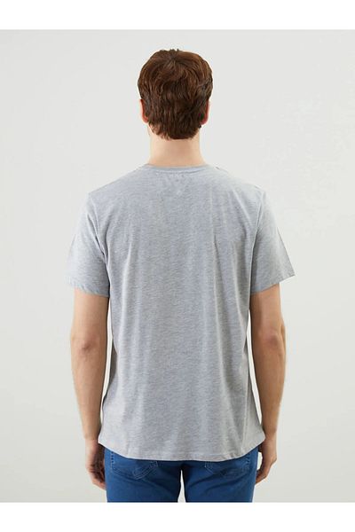 LC Waikiki Crew Neck Short Sleeve Printed Combed Cotton Men's T-Shirt