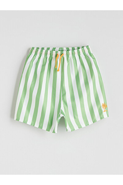 LC Waikiki LCW Kinder-Badeshorts für Jungen mit elastischem Bund und Streifen