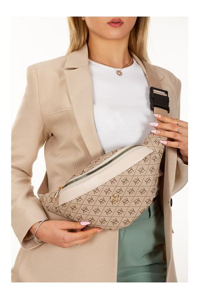Newish Polo Women's Patterned Cross Shoulder Strap Waist and Shoulder Bag Free Bag