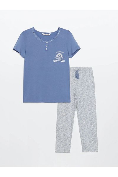 LC Waikiki Set pijamale de damă cu decolteu în U