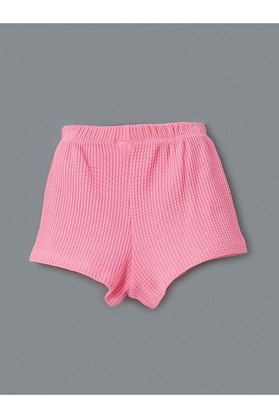 LC Waikiki Crew Neck Printed Girls' T-Shirts and Shorts Set of 2
