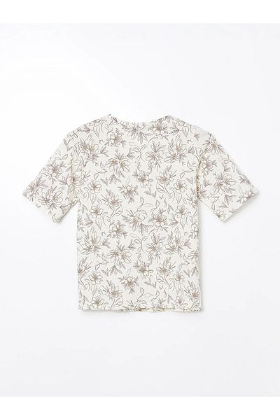 LC Waikiki Crew Neck Floral Women's T-Shirt