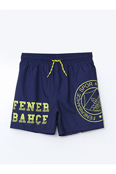 LC Waikiki Yeni Sezon Beli Lastikli Fenerbahce Baskili Erkek Cocuk Deniz Sort...