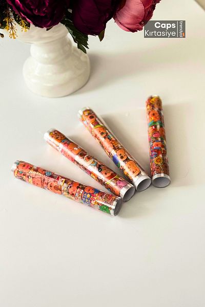 caps anlarınızı paylaştığınız ortağınız Cute Capybara Characters 375+ Pieces Transparent Sticker Roll Set (4 Pieces)