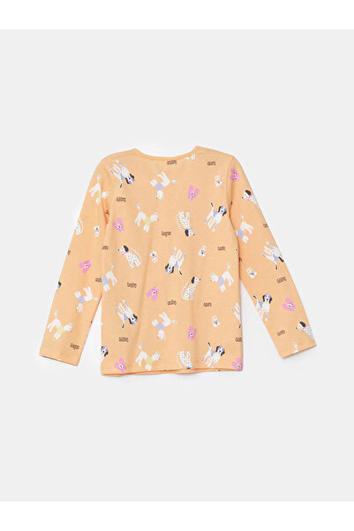 LC Waikiki LW - Set de pijamale pentru fete cu imprimeu Crew Neck