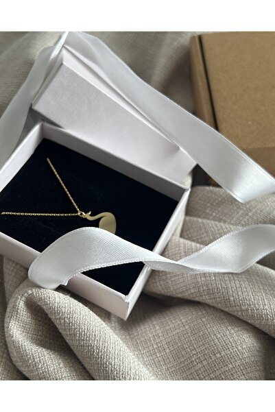 PETITE Köpekbalığı Tasarım 925K Gümüş Plaka Kolye