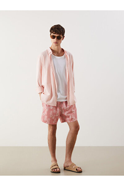 LC Waikiki Ανδρικό σορτς κολύμβησης Özmarka Νέας Σεζόν με σχέδια, κοντό μήκος