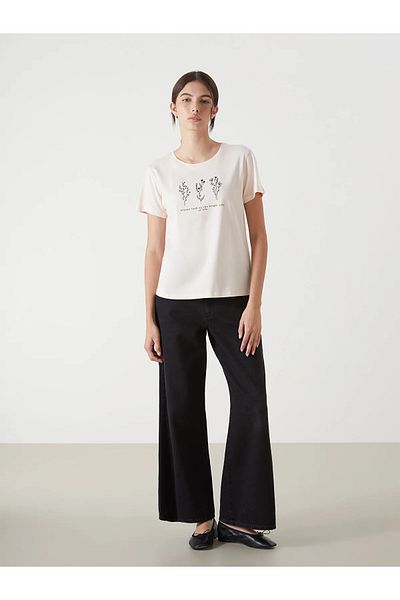 LC Waikiki Crew Neck Printed Women's T-Shirt